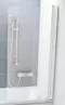 Шторка на ванну стеклянная «Ravak» CVS1 80 Transparent/белая правая, фото №1