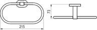 Полотенцедержатель «Ravak» CR 300.00 на стену хром, картинка №2
