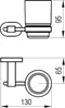 Стакан для зубных щёток «Ravak» CR 210.00 на стену хром, картинка №2
