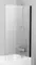 Шторка на ванну стеклянная «Ravak» PVS1 80 Transparent/чёрная универсальная, фото №1