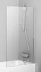 Шторка на ванну стеклянная «Ravak» PVS1 80 Transparent/хром универсальная, фото №1