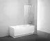 Шторка на ванну стеклянная «Ravak» PVS1 80 Transparent/хром универсальная, картинка №2