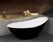 Ванна акриловая «Esbano» London 180/80 с каркасом с сифоном белая/чёрная, фотография №3