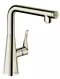 Смеситель для кухонной мойки «Hansgrohe» Metris Select M71 73811800 сталь, фото №1