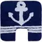 Коврик для ванной «Fora» Royal Navy 50/50 хлопок синий, фото №1