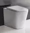 Приставной унитаз безободковый «Belbagno» Albano белый с сиденьем дюропласт с микролифтом белое, фото №1