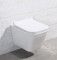 Подвесной унитаз безободковый «Belbagno» Dory белый с сиденьем дюропласт с микролифтом белое, изображение №4