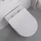 Подвесной унитаз безободковый «Belbagno» Loto белый с сиденьем дюропласт с микролифтом белое, изображение №4