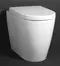 Приставной унитаз безободковый «Belbagno» Marino белый с сиденьем дюропласт с микролифтом белое, фото №1