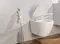 Подвесной унитаз безободковый «Belbagno» Prospero белый с сиденьем дюропласт с микролифтом белое, фотография №3
