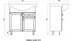 Мебель для ванной «Sanstar» Бриз 75 с ящиком белая, фотография №11