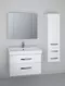 Мебель для ванной подвесная «Spectrum» Толедо 80 с ящиками белая, картинка №2