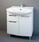 Мебель для ванной «Spectrum» Солар 60 с дверцами и ящиком белый лак, фотография №3
