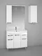 Мебель для ванной «Spectrum» Солар 85 с дверцами и ящиками белый лак, картинка №2