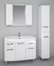 Мебель для ванной «Spectrum» Солар 105 с дверцами и ящиками белый лак, фото №1