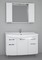 Мебель для ванной «Spectrum» Солар 120 с дверцами и ящиками белый лак, фото №1