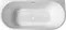 Ванна акриловая «Abber» AB9216-1.5 150/80 с каркасом с сифоном белая, картинка №2