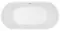 Ванна акриловая «Abber» AB9203-1.4 140/70 с каркасом с сифоном белая, фотография №3
