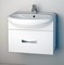 Мебель для ванной подвесная «Spectrum» Лион 60 с ящиком белый лак, фотография №3