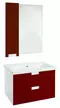 Мебель для ванной подвесная «Bellezza» Пегас 70 красная/белая, фото №1