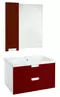 Мебель для ванной подвесная «Bellezza» Пегас 80 красная/белая, фото №1