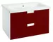 Мебель для ванной подвесная «Bellezza» Пегас 80 красная/белая, картинка №2