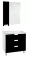 Мебель для ванной «Bellezza» Пегас 80 чёрная/белая, фото №1 Мебель для ванной «Bellezza» Пегас 80 чёрная/белая, фото №1