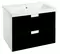 Мебель для ванной подвесная «Bellezza» Пегас 60 чёрная/белая, картинка №2
