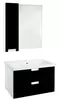 Мебель для ванной подвесная «Bellezza» Пегас 80 чёрная/белая, фото №1