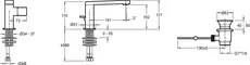 Смеситель для раковины «Jacob Delafon» Composed E73050-CP с донным клапаном хром, картинка №2