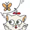 Настенный декор «Kerama Marazzi» Кошки-Мышки 20x20 NT\A131\5009 бабочка, фото №1