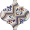 Настенный декор «Kerama Marazzi» Арабески Майолика 6,5x6,5 OP\A161\65000 орнамент, фото №1