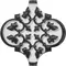 Настенный декор «Kerama Marazzi» Арабески глянцевый 6,5x6,5 OS\A26\65000 орнамент, фото №1