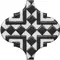 Настенный декор «Kerama Marazzi» Арабески глянцевый 6,5x6,5 OS\A25\65000 орнамент, фото №1
