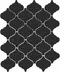 Настенная мозаика «Kerama Marazzi» Арабески глянцевый 30x26 65001 чёрный, фото №1
