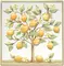 Настенный декор «Kerama Marazzi» Капри 20x20 TLA001 лимонное дерево, фото №1