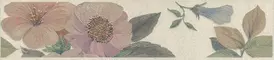 Настенный бордюр «Kerama Marazzi» Ломбардиа 25x5,4 VT\B163\6401 цветы бежевый, фото №1