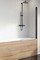 Шторка на ванну стеклянная «Radaway» Nes 8 Black PNJ I 50/150 прозрачная/чёрная правая, картинка №2