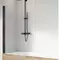 Шторка на ванну стеклянная «Radaway» Nes Black PNJ I 80/150 прозрачная/чёрная левая, фото №1