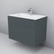 Мебель для ванной подвесная «Am.Pm» Inspire 2.0 80 матовый графит, изображение №4