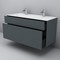 Мебель для ванной подвесная «Am.Pm» Inspire 2.0 120 матовый графит, фото №5