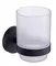 Стакан для зубных щёток «Timo» Saona 13031/03 на стену чёрный, фото №1