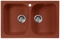 Мойка для кухни «AquaGranitEx» M-15 79/50 искусственный камень красная, фото №1