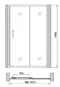 Душевая дверь «Gemy» Victoria S30191HM 100/190 матовая универсальная, изображение №4