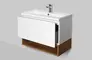 Мебель для ванной подвесная «Am.Pm» Gem 75 с 1 ящиком белая глянцевая, изображение №4