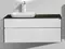 Тумба с раковиной «Black & White» U907.1200 (B&W U907.1200) подвесная белая матовая/Лорен голд, фото №1