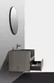 Тумба с раковиной «Black & White» U903.1000 (B&W U903.1000) подвесная серая/чёрная, фотография №3