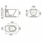 Комплект инсталляция с унитазом, крышкой и кнопкой смыва «Sanitana» Pop Art S777661/инсталляция Oli 80/гигиенический душ Arona белый, изображение №8