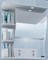 Зеркальный шкаф «СанТа» Волна 50 с подсветкой белый правый, фото №1