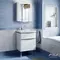 Мебель для ванной «Alavann» Silvia 60 белый/серебристый металлик, картинка №2